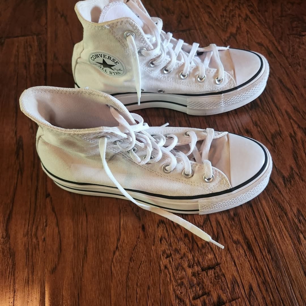 Converse All Star White Canvas High-Tops